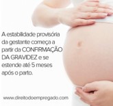 Empregada gestante - estabilidade provisória