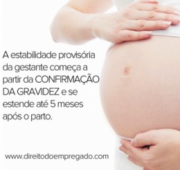 Empregada gestante - estabilidade provisória